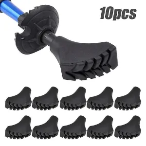 10 Pieces Nordic Walking Pads, Trekking Rubber Buffers Compatible