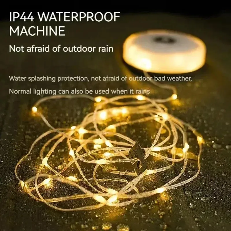 10m LED Camping Light Strip Waterproof Recyclable Outdoor Tent & Garden Room Decoration Lamp