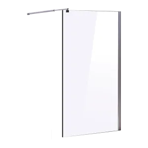 1100 x 2100mm Frameless 10mm Safety Glass Shower Screen