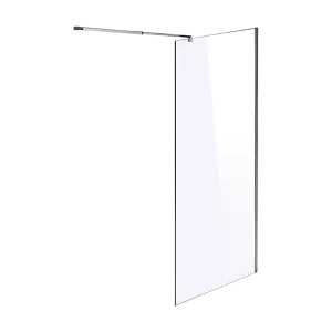 1200 x 2100mm Frameless 10mm Safety Glass Shower Screen