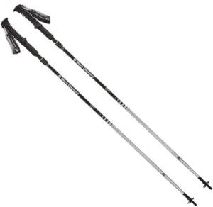 2pc Pack Aluminum Trekking Poles - Ultralight, Strong, Collapsible Hiking Sticks with Handles & Anti-Shock - Ideal for Hiking, Camping & Mountaineering - Multiple