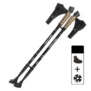 2PCS Nordic Walking Poles Telescopic Aluminium Alloy