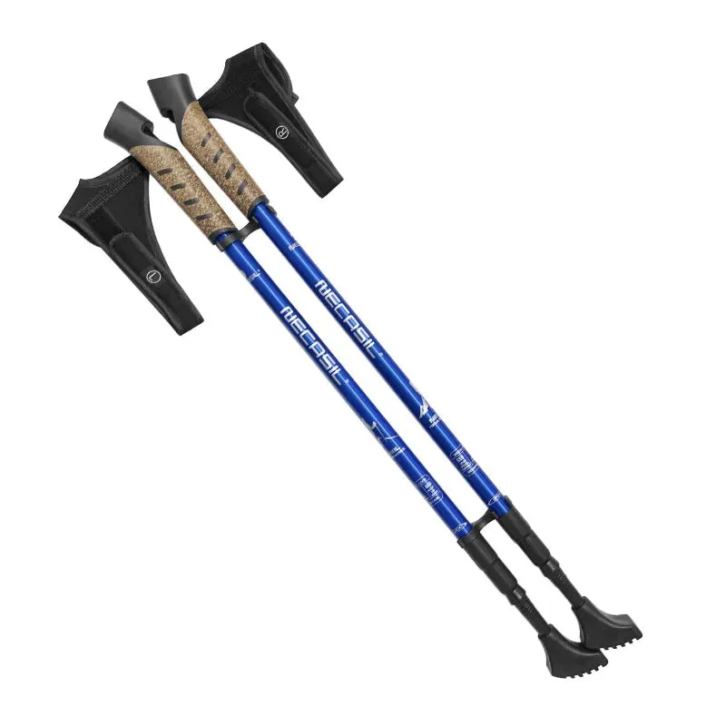 2PCS Nordic Walking Poles Telescopic Aluminium Alloy