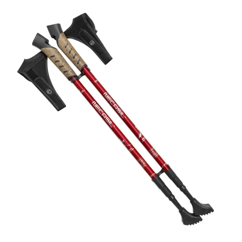 2PCS Nordic Walking Poles Telescopic Aluminium Alloy
