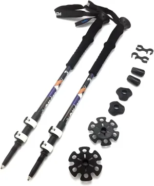 2Pcs/Lot 240g/Pcs Walking Poles Nordic Walking Poles Telescopic Aluminum Shooting Canes Hiking Poles Can Be Contracted for Easy Storage Ultralight Walking Poles