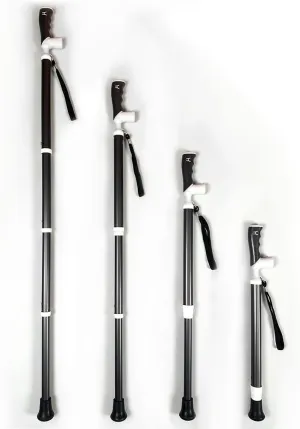 38Inch Crutches Cane Stick Adjustable Telescopic Titanium Hiking Stick Disabled Crutches for Adults Walking Sticks