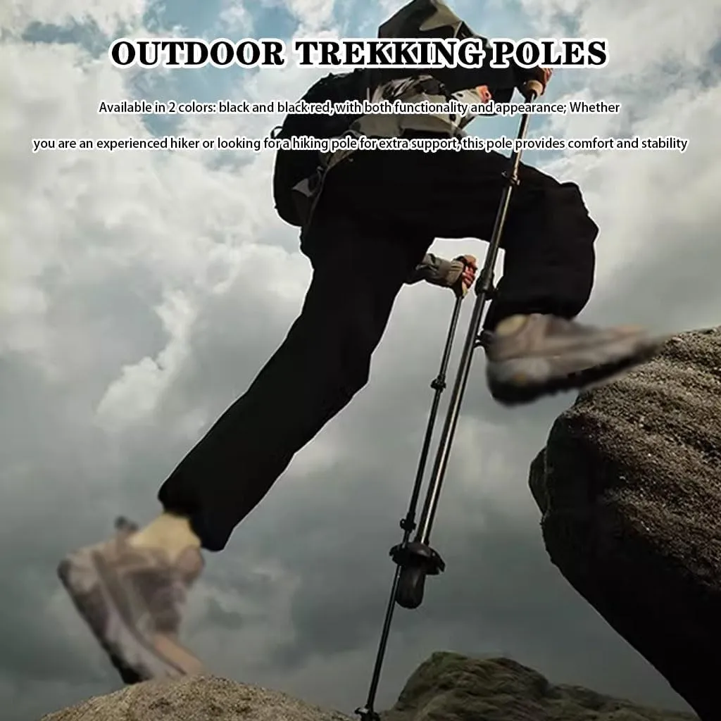 3K Carbon Fiber Lightweight Hiking Poles, Outdoor Adventures Trekking Poles, with Flip Locks, for Men, Women