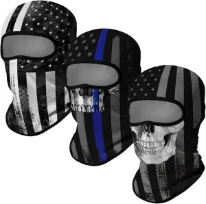 3PCS Balaclava Full Face Mask Ski Mask UV Protection Cover Motorcycle Full Face Mask for Men Women Outdoor Sports