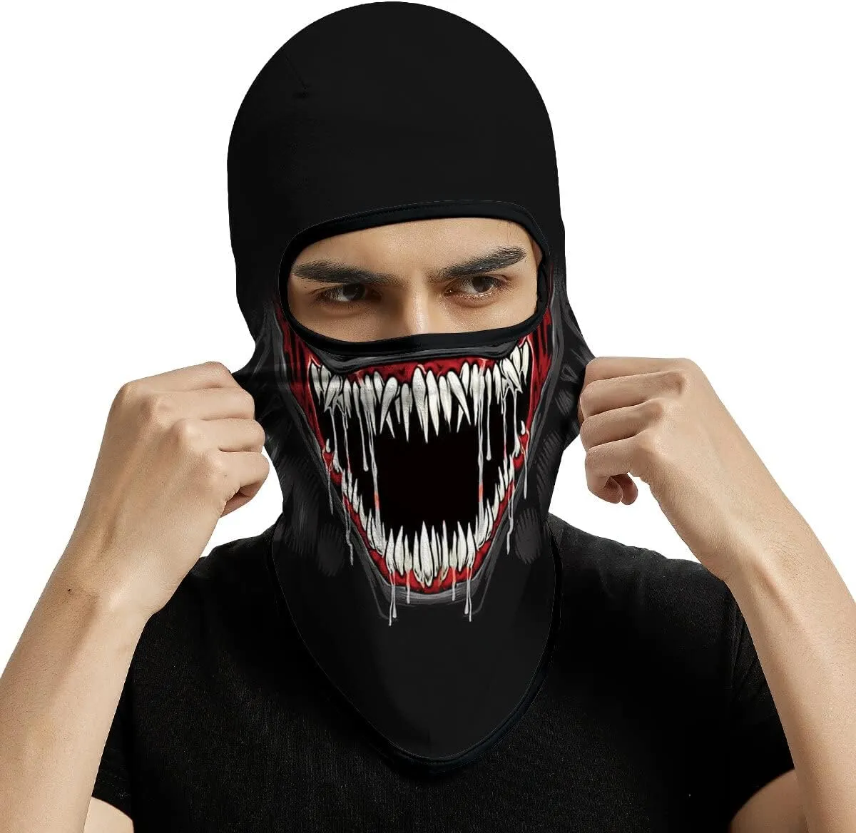 3PCS Balaclava Ski Mask Motorcycle Full Face Mask Outdoor Tactical Hood Headwear Mask Unisex for Cycling Halloween Windproof