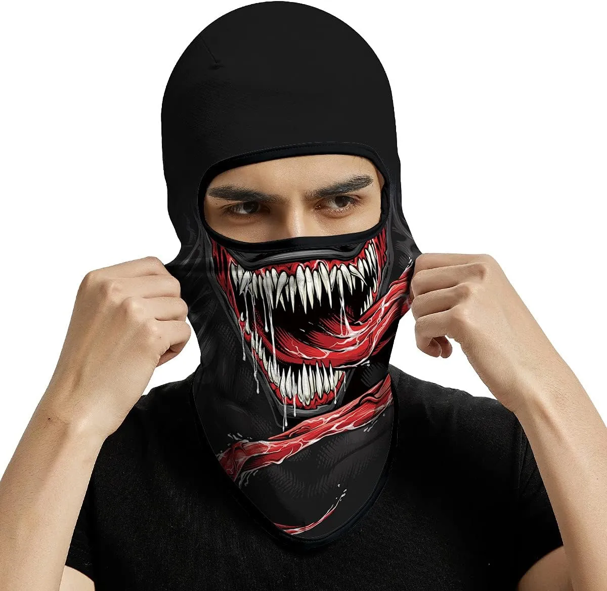 3PCS Balaclava Ski Mask Motorcycle Full Face Mask Outdoor Tactical Hood Headwear Mask Unisex for Cycling Halloween Windproof