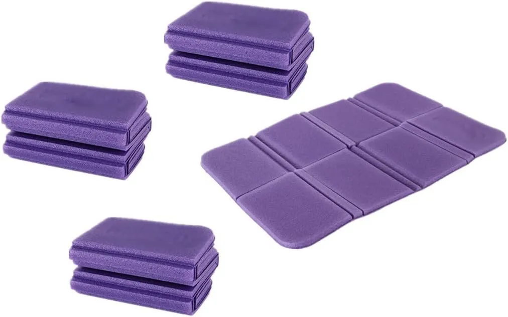 4 PCS Camping Cushion Seat for Outdoor,Foldable Ultralight Foam Sitting Pads, for Outdoor Picnic Trekking Backpacking