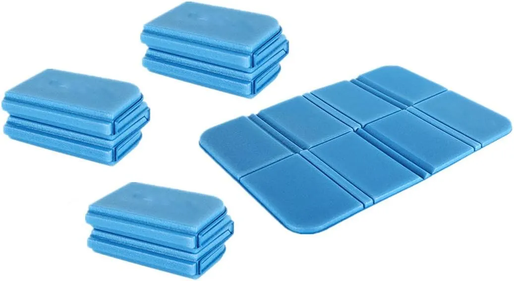 4 PCS Camping Cushion Seat for Outdoor,Foldable Ultralight Foam Sitting Pads, for Outdoor Picnic Trekking Backpacking