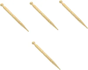 4pcs Meridian Brush Massage Body Pen Brass Massage Tool Multi-Function Acupressure Pen Body Supply