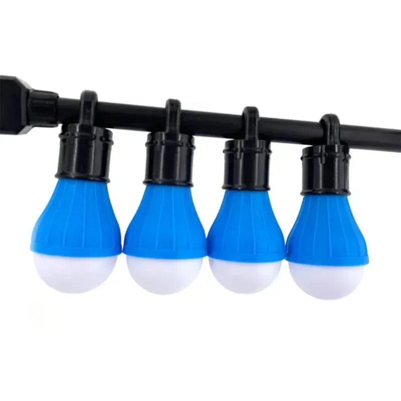 4pcs/lot Camping Lantern Outdoor Light Battery Powered Lights Waterproof Lighting Mini Portable LED Lamp Bulb Emergency Light