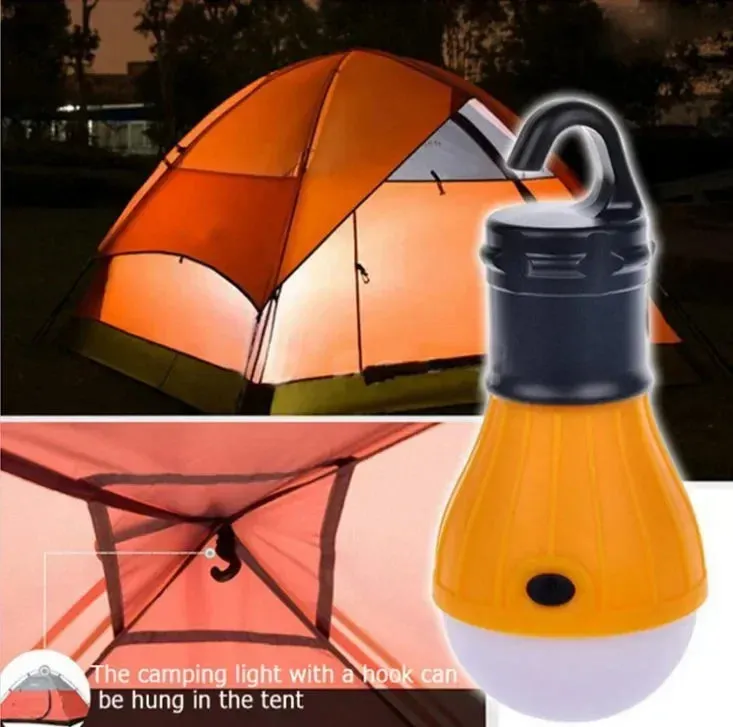 4pcs/lot Camping Lantern Outdoor Light Battery Powered Lights Waterproof Lighting Mini Portable LED Lamp Bulb Emergency Light