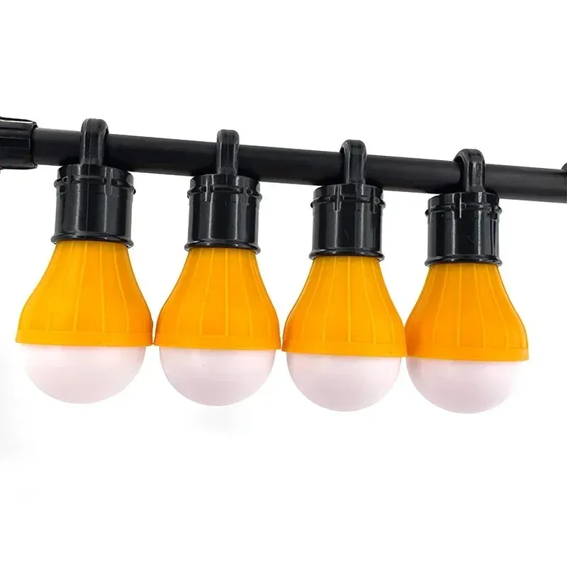 4pcs/lot Camping Lantern Outdoor Light Battery Powered Lights Waterproof Lighting Mini Portable LED Lamp Bulb Emergency Light