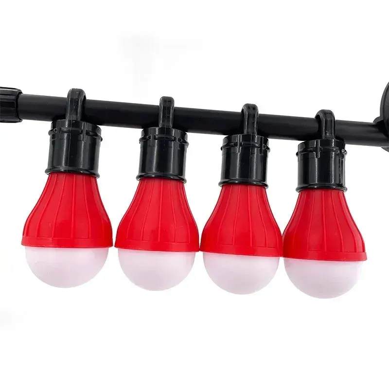 4pcs/lot Camping Lantern Outdoor Light Battery Powered Lights Waterproof Lighting Mini Portable LED Lamp Bulb Emergency Light