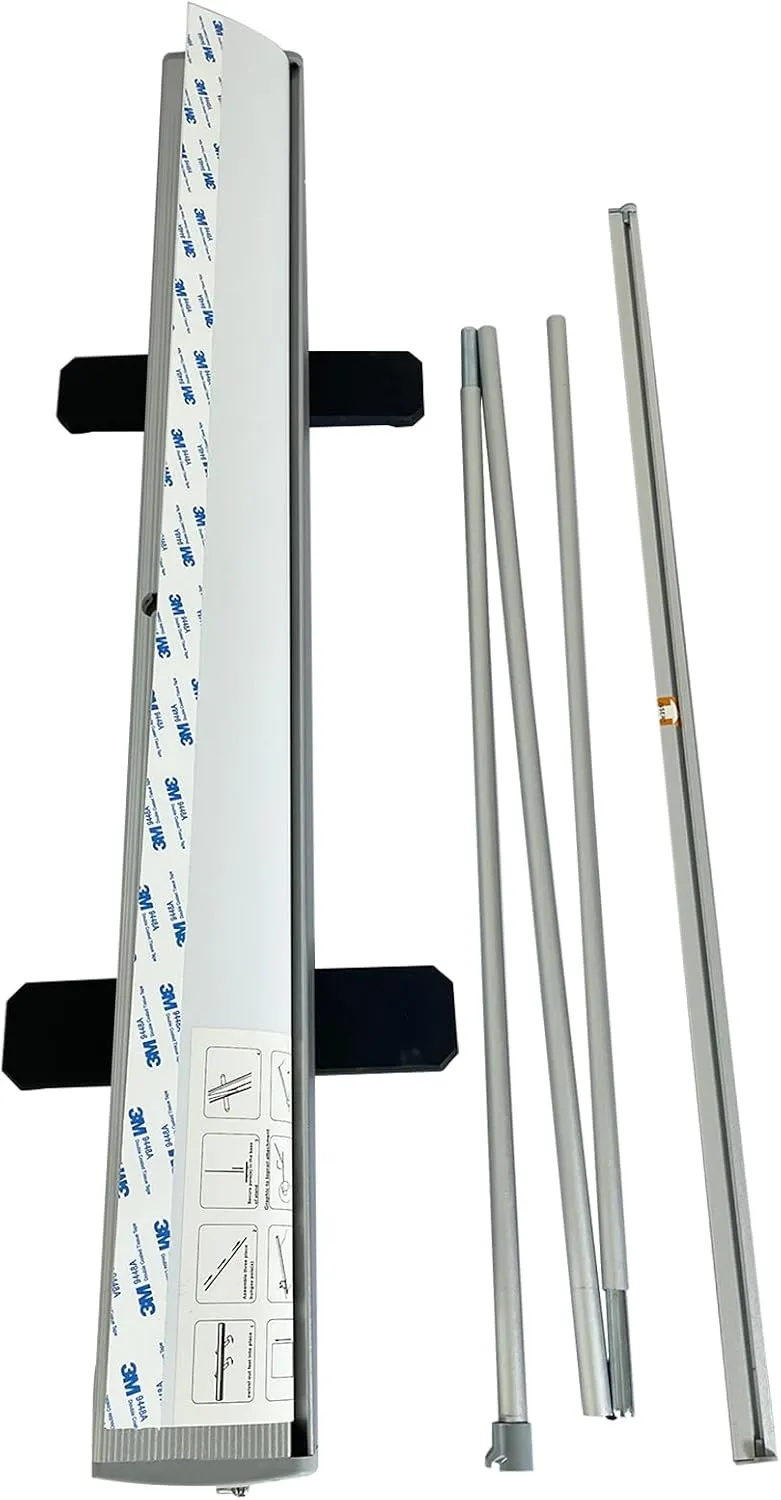 4U Media&Displays Heavy-Duty Retractable Banner Stand 33.5"x80" with Padded Canvas Bag and Box (Stand ONLY) for Trade Show and Indoor Event Display