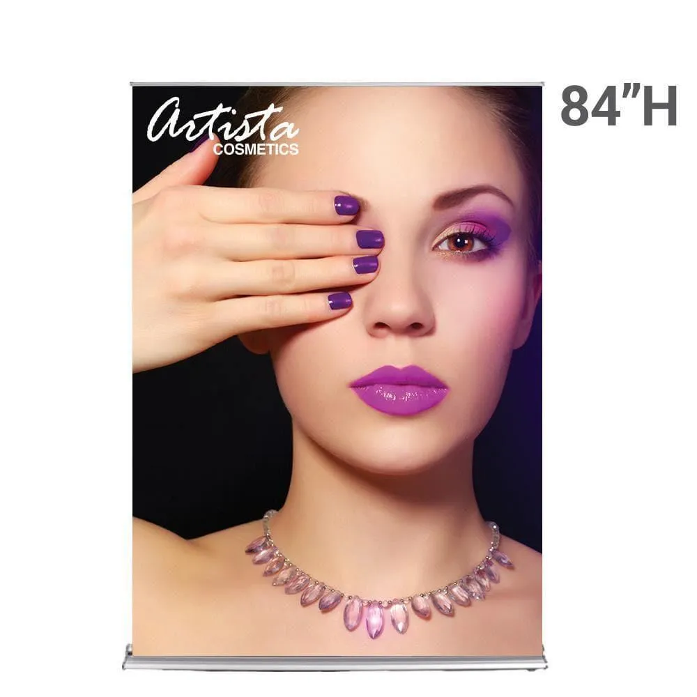 60" SilverStep Retractable Banner Stand (Silver)