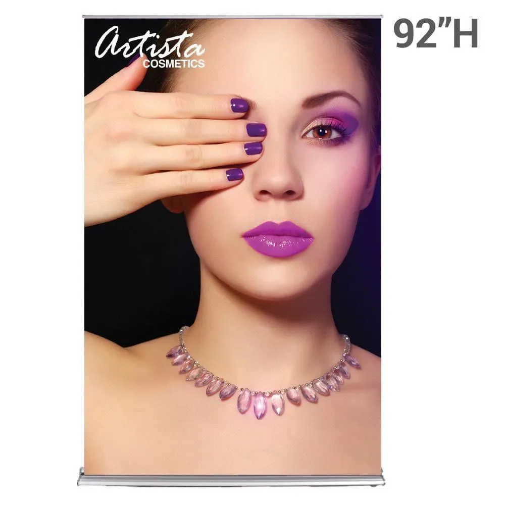 60" SilverStep Retractable Banner Stand (Silver)