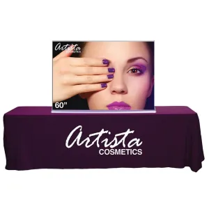 60" SilverStep Tabletop Retractable Banner Stand (Silver)