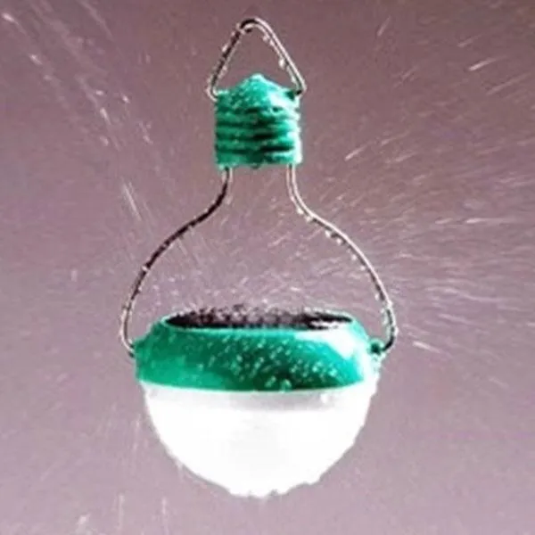 7-LED Solar Light IP55 Water Resistance Garden Corridor Night Lamp Green