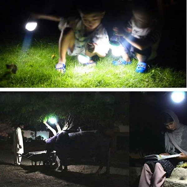 7-LED Solar Light IP55 Water Resistance Garden Corridor Night Lamp Green