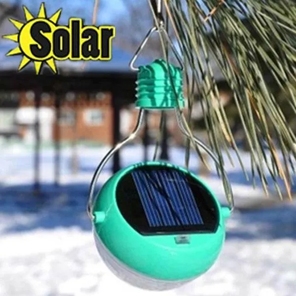 7-LED Solar Light IP55 Water Resistance Garden Corridor Night Lamp Green