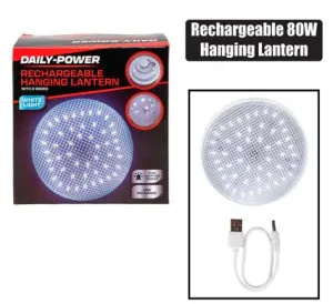 80 - Hanging Rechargeable W Lantern Round Risk-free returns Outstanding value