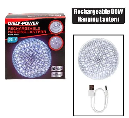 80 - Hanging Rechargeable W Lantern Round Risk-free returns Outstanding value