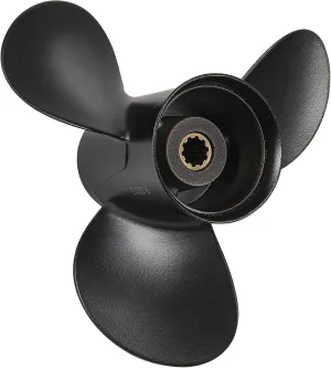 9.9 x 13 Pitch 48-896900A40 10 Spline Tooth Upgrade OEM Aluminum Boat Outboard Moto Propeller for Mercury Engines 25-30HP/ Tohatsu Nissan 3R0B645270 9 7/8x13 3" Gearcase,Rh