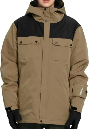 Actleis Winter Snowboard Jacket Warm Snow Coats For Men Waterproof Insulated Skiing Jacket