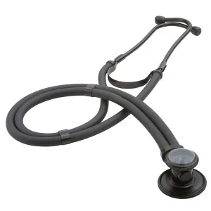 ADC Adscope 646 Sprague Stethoscope with 5 Interchangeable Chestpiece Options, 30 inch Length, Tactical All Black