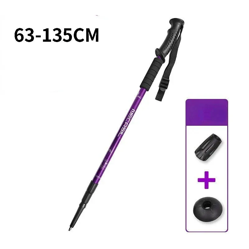 Adjustable Ultralight Aluminum Trekking Poles for Hiking & Running