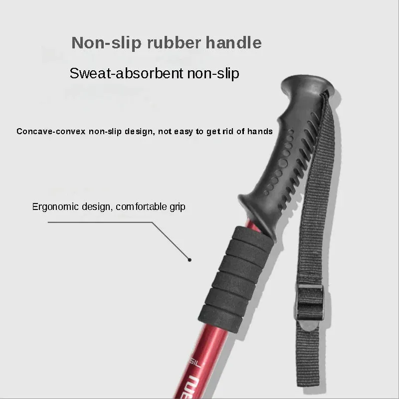 Adjustable Ultralight Aluminum Trekking Poles for Hiking & Running