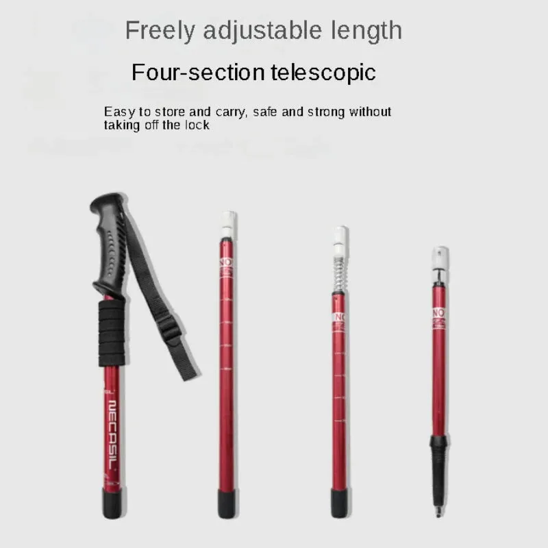 Adjustable Ultralight Aluminum Trekking Poles for Hiking & Running