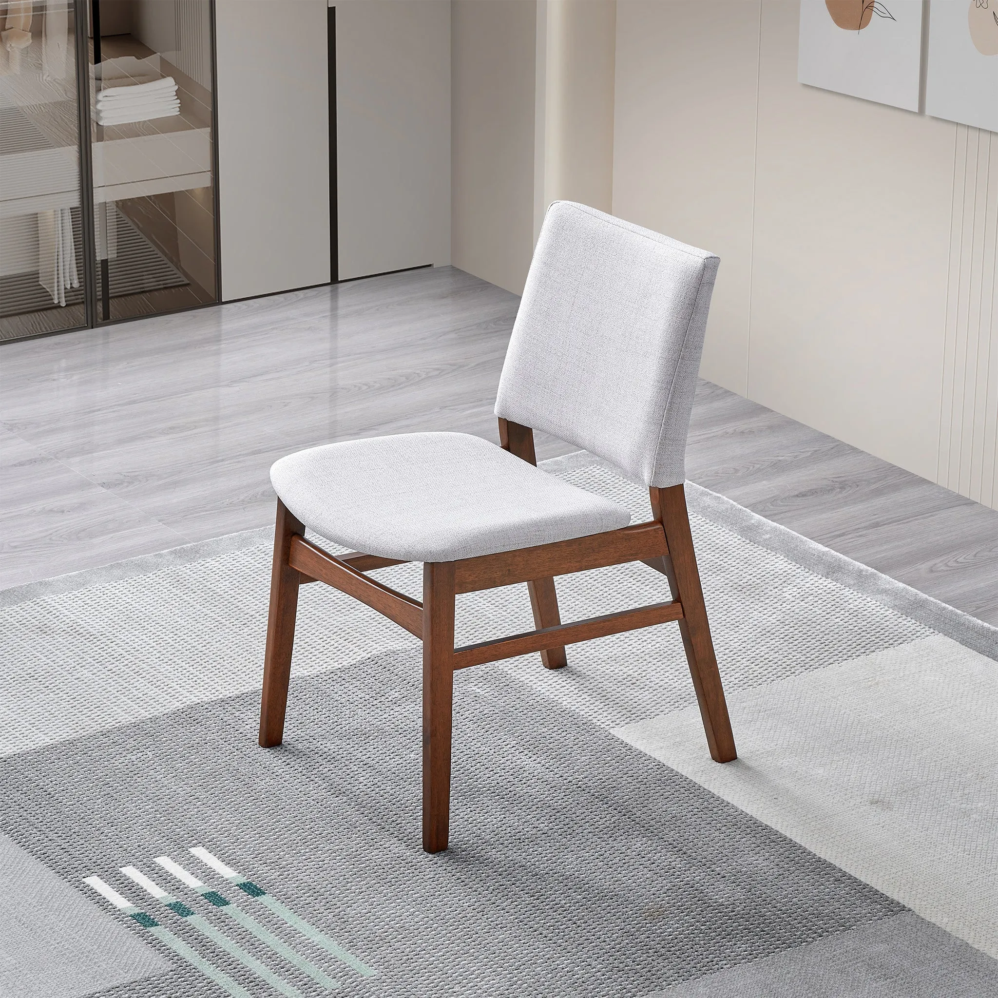 Alpha Light Grey Dining Chair set of two
