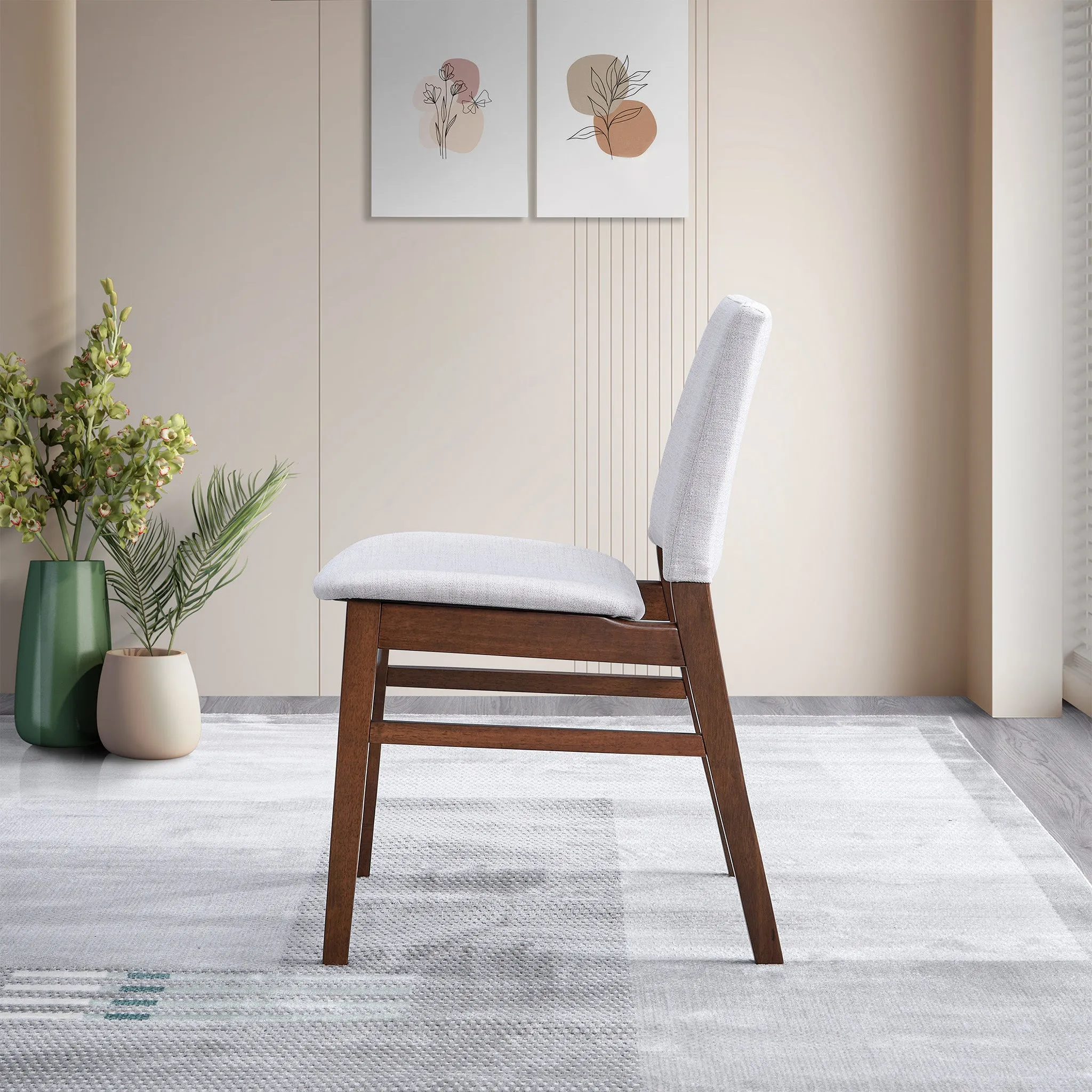 Alpha Light Grey Dining Chair set of two