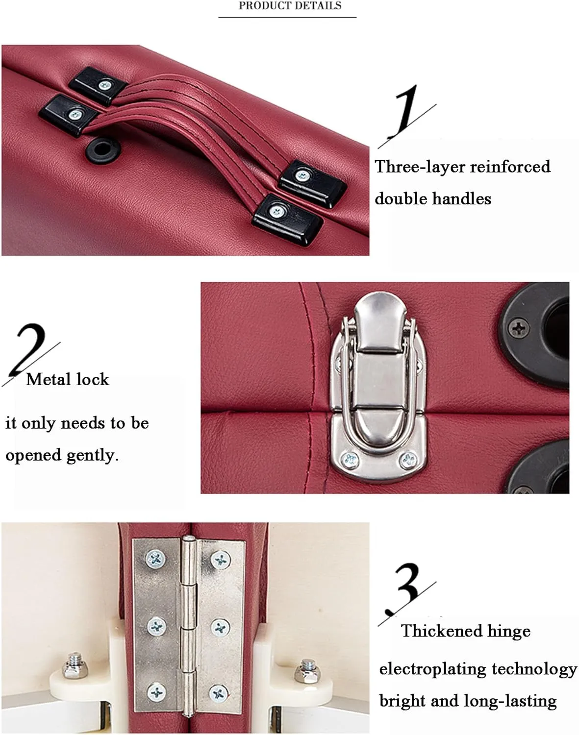 Aluminium Portable 2 Section Age Table Bed with Carry Bag Height Adjustable Foldable High Density Foam Armrest Ideal for Travel and Home Use