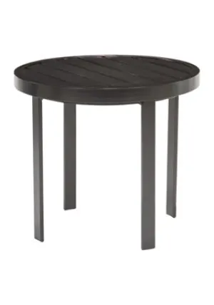 Aluminum Slat 24" Round End Table by Tropitone
