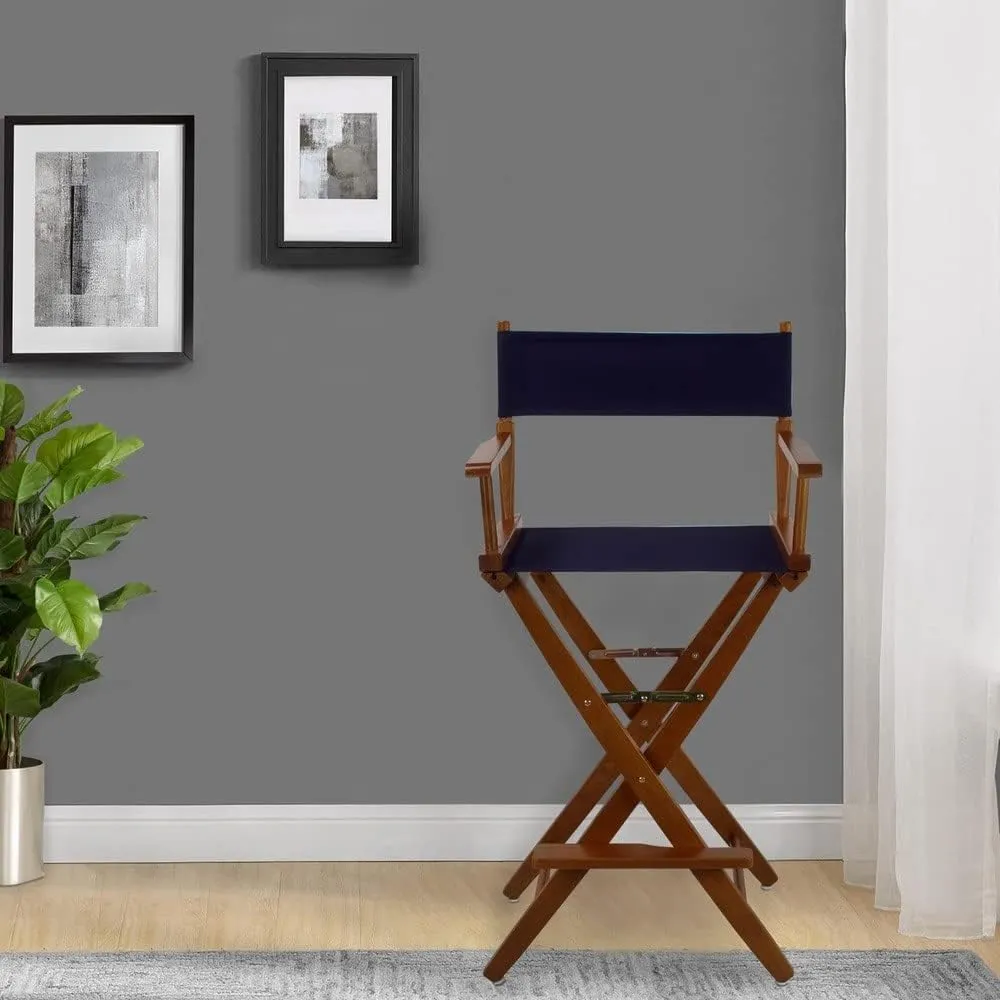 American Trails Extra-Wide Premium 30" Director's Chair Black Frame with Red Canvas, Bar Height