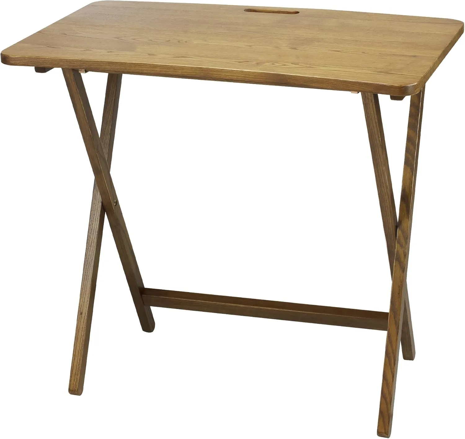 American Trails Presto Products Company Arizona Folding Table with Solid Red Oak,Warm Brown