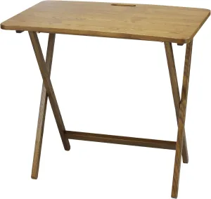 American Trails Presto Products Company Arizona Folding Table with Solid Red Oak,Warm Brown