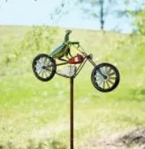 Animal Motorcycle Garden Pile Metal Wrought Iron Courtyard