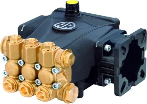 Annovi Reverberi RCV3G27D-F7 ¾” Hollow Shaft Replacement Commercial Pump. 2700 PSI, 3 GPM, 186 Bar, 3400 RPM, Brass Head, D Version Style Pressure Washer Pump, Aluminum Connection Rods.