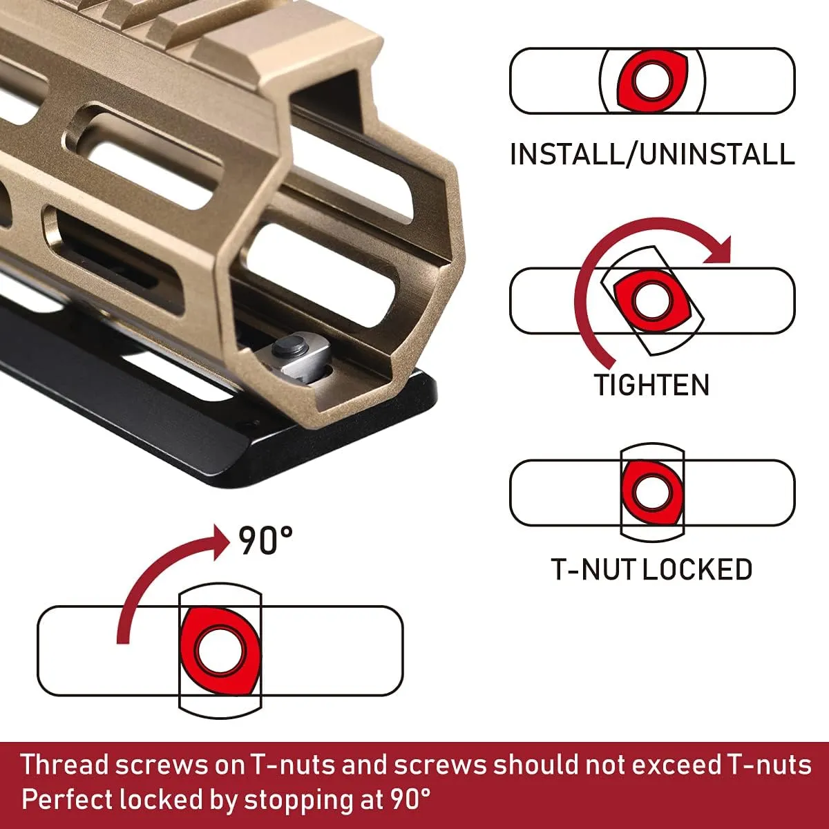 Arca Dovetail Rail for M-LOK System – Quick-Release Tripod Mount Adapter | Compatible with Arca-Swiss/RRS Standards | Lightweight Aluminum Hunting Accessory | 6-Slot Interface
