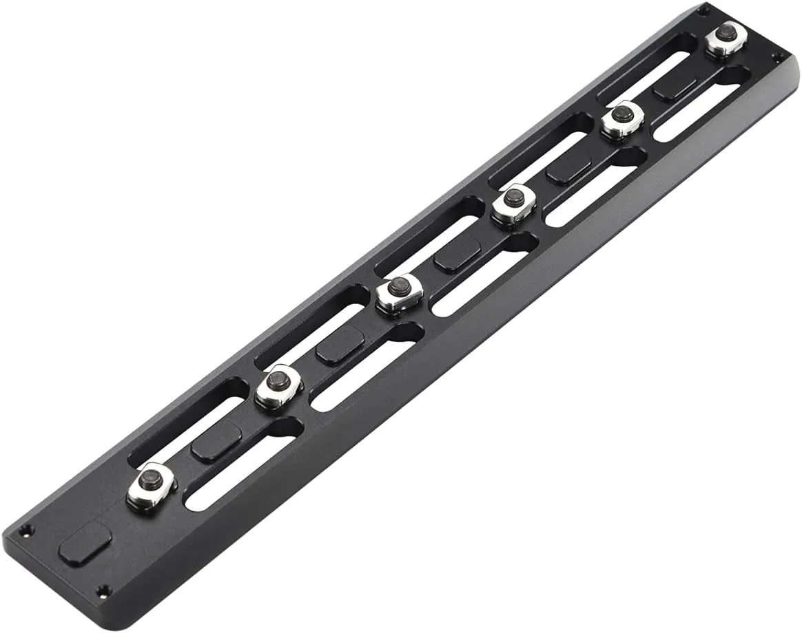 Arca Dovetail Rail for M-LOK System – Quick-Release Tripod Mount Adapter | Compatible with Arca-Swiss/RRS Standards | Lightweight Aluminum Hunting Accessory | 6-Slot Interface