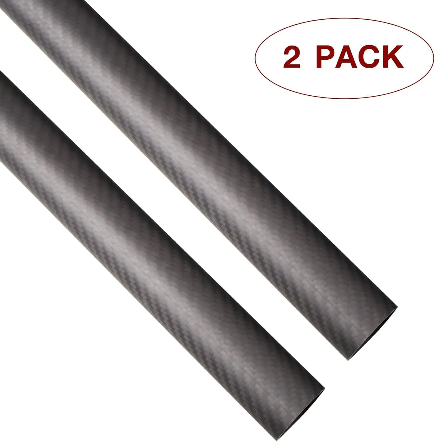 ARRIS 500mm 22mm x 25mm x 500mm Carbon Fiber Tubes Matte Surface 3K Roll Wrapped 100% Pure for Quadcopter Multicopter (2PCS)