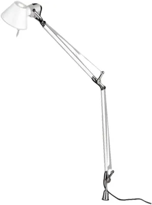 Artemide Tolomeo Classic 100W E26 White Table Lamp with Aluminum in-Set Pivot
