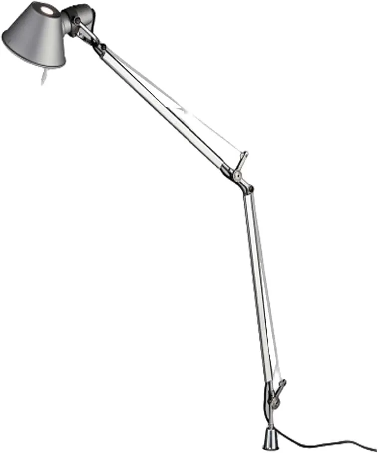 Artemide Tolomeo Classic LED 10W Aluminum Table Lamp with in-set Pivot.